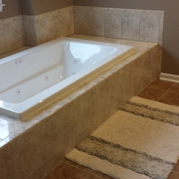 Ann Arbor Ceramic Shower with Jacuzzi Tub Renovation