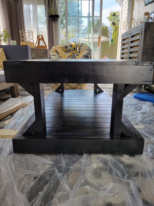 Custom built coffee table