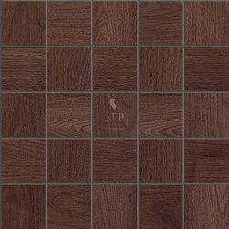 STP Wood Flooring / Wall Covering - Walnut mosaics - Natural - Mosaic Tile