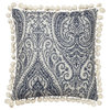 Linum Home Textiles Anchor Decorative Pillow Cover, Blue, Square