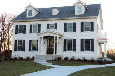 Inspiration for a timeless exterior home remodel in Chicago