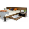 Modrest Rondo Modern Queen Bed With Nightstands