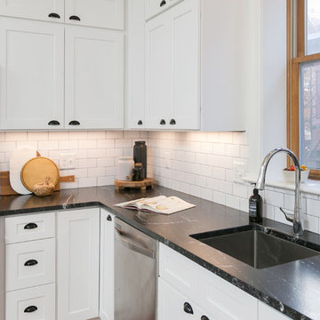 West Philadelphia: Transitional Kitchen Remodel in Victorian Twin