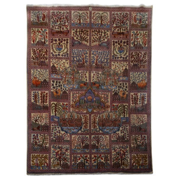 Consigned, Traditional Rug, Beige, 10'x13', Kashmar, Handmade Wool