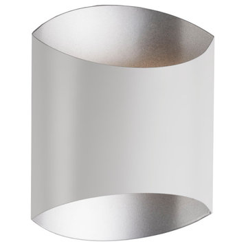 Preston Single Lamp LED Wall Sconce, White, 8"Wx10"Hx4"E