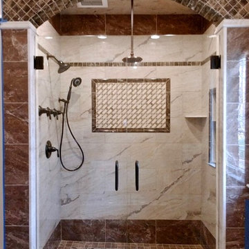 Frameless Shower Glass - French Doors