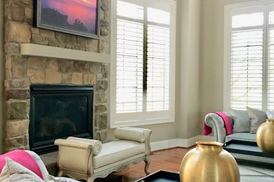 Living room - eclectic living room idea in Philadelphia