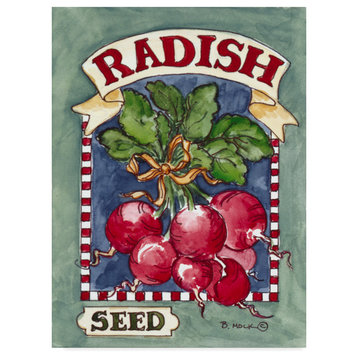 Barbara Mock 'Large Radish Seed Packet' Canvas Art