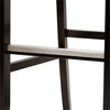 Baxton Studio Calista Gray Upholstered Espresso Wood 2-Piece Bar Stool Set