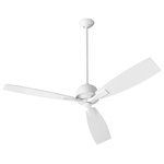 Oxygen Lighting - Juno 60" 3-Blade Ceiling Fan, White - Stylish and bold. Make an illuminating statement with this fixture. An ideal lighting fixture for your home.