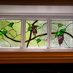 Grapes Chestnut - Stained Glass Panels
