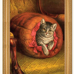 Cozy Cat Framed Print - Fine Art Prints