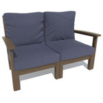 Highwood USA - Bespoke Loveseat, Navy Blue/Weathered Acorn - Welcome to highwood.  Welcome to relaxation.