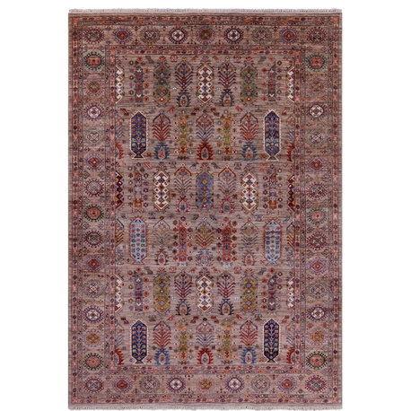 Handmade Fine Turkmen Ersari Wool Rug 6' 9" X 9' 9" - Q12754