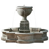 Navonna Outdoor Water Fountain, Travertine