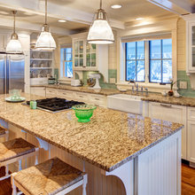 Cream and Brown kitchens