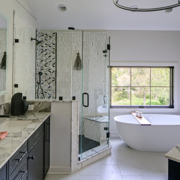 Organized Oasis - A Transitional Bathroom Remodel