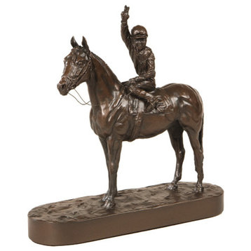 Number 9 Horse And Jockey Sculpture