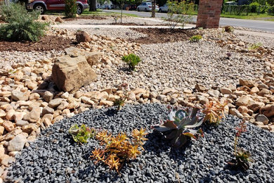 Design ideas for a modern landscaping in Austin.
