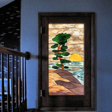 Art Glass Designs - Flowers, Birds, Trees, Grapes & More, - Volume-2
