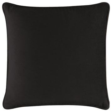 Sparkles Home Coordinating Pillow, Black Velvet, 20x20