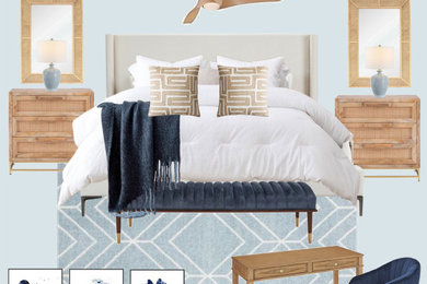 Inspiration for a coastal bedroom remodel in Orlando