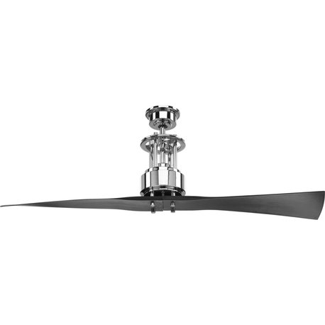 Progress Lighting Spades 60 Spades 56" 2 Blade Indoor Ceiling Fan - Polished