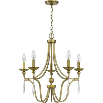 Quoizel Lighting - Joules Chandelier 5 Light Steel - 24.25 Inches high-Aged