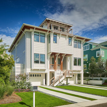 Angled Exterior View of a Wrightsville Beach Custom Home