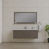 Paterno 60" Single Wall Mounted Bathroom Vanity, Gray