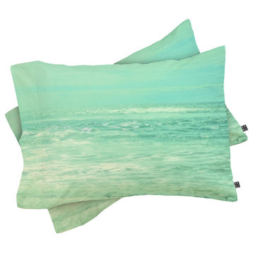 Deny Designs Lisa Argyropoulos Where Ocean Meets Sky Pillow Shams, Queen