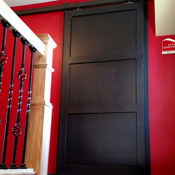 Custom 3 Panel Sliding Barn Door for Law Firm