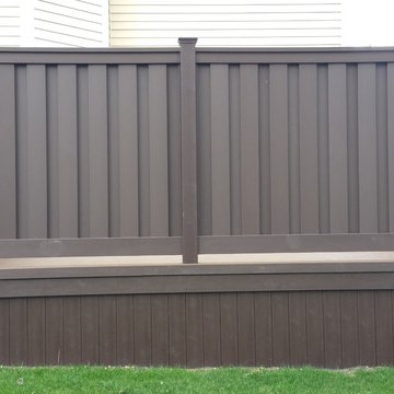 Low Maintenance Trex Transcend Deck With Privacy Wall
