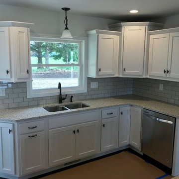 Geneseo New Construction Koch Painted White MSI Quartz Peppercorn White