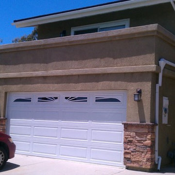 Exterior stucco and wood repair