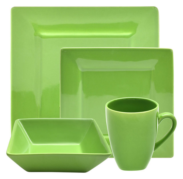 Nova 16-Piece Square Dinner Set - Contemporary - Dinnerware Sets ... Nova 16-Piece Square Dinner Set - Contemporary - Dinnerware Sets ...