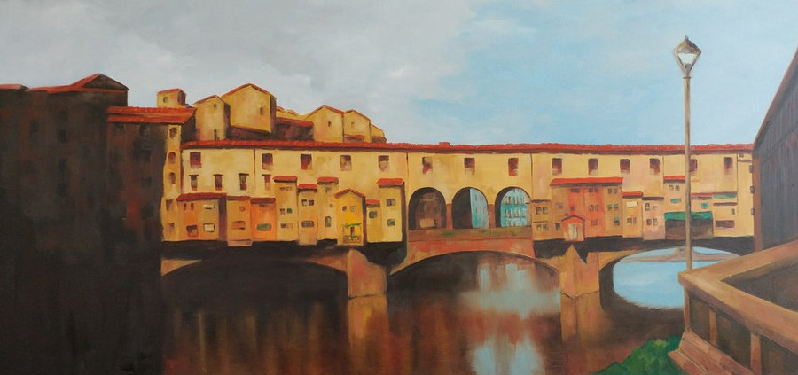 Ponte Vecchio, 24x48, gallery wrap