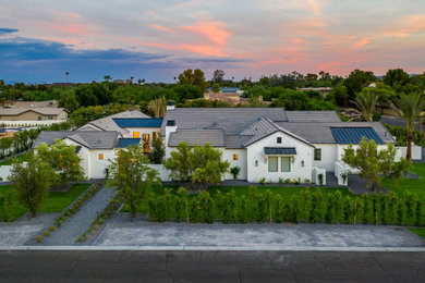 Inspiration for a cottage exterior home remodel in Phoenix