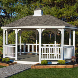 12&times;18 Vinyl Oval Gazebo Kit - Gazebos