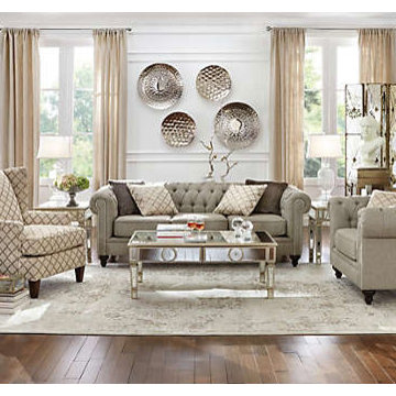 Updated Traditional Living Room