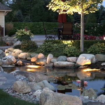 Evening Shots of Water Features in Hearthside Grove Motorcoach Resort