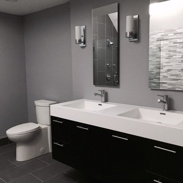 Grey Modern Master Bathroom