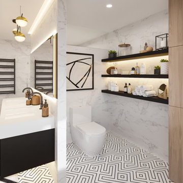 Contemporary bathroom