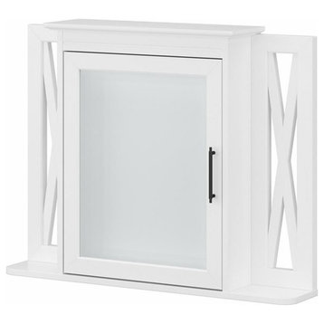 Key West Bathroom Medicine Cabinet with Mirror in White Ash - Engineered Wood