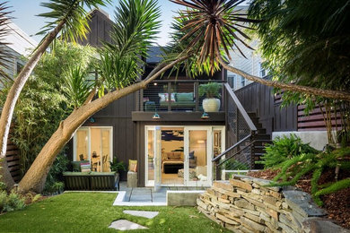 This is an example of a mid-sized contemporary backyard patio in San Francisco.