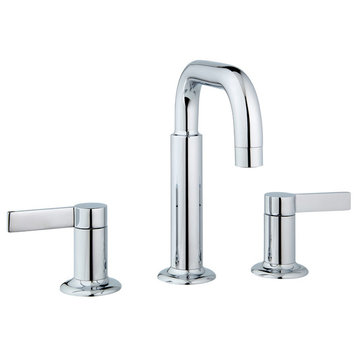 Nature Widespread Faucet Handles and Drain, Polished Chrome