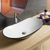 American Imagination 28.5"W Bathroom Vessel Sink, Black-White