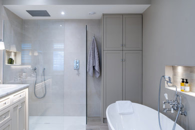 Inspiration for a contemporary bathroom in Surrey.