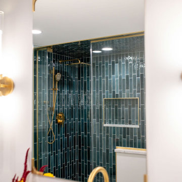 Art Deco-Inspired Basement, Pool, and Cabana
