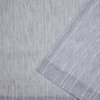 Itaji Sheer Rod Pocket Top Curtain Panels, Set of 2, Melrose Blue, 54"x63"